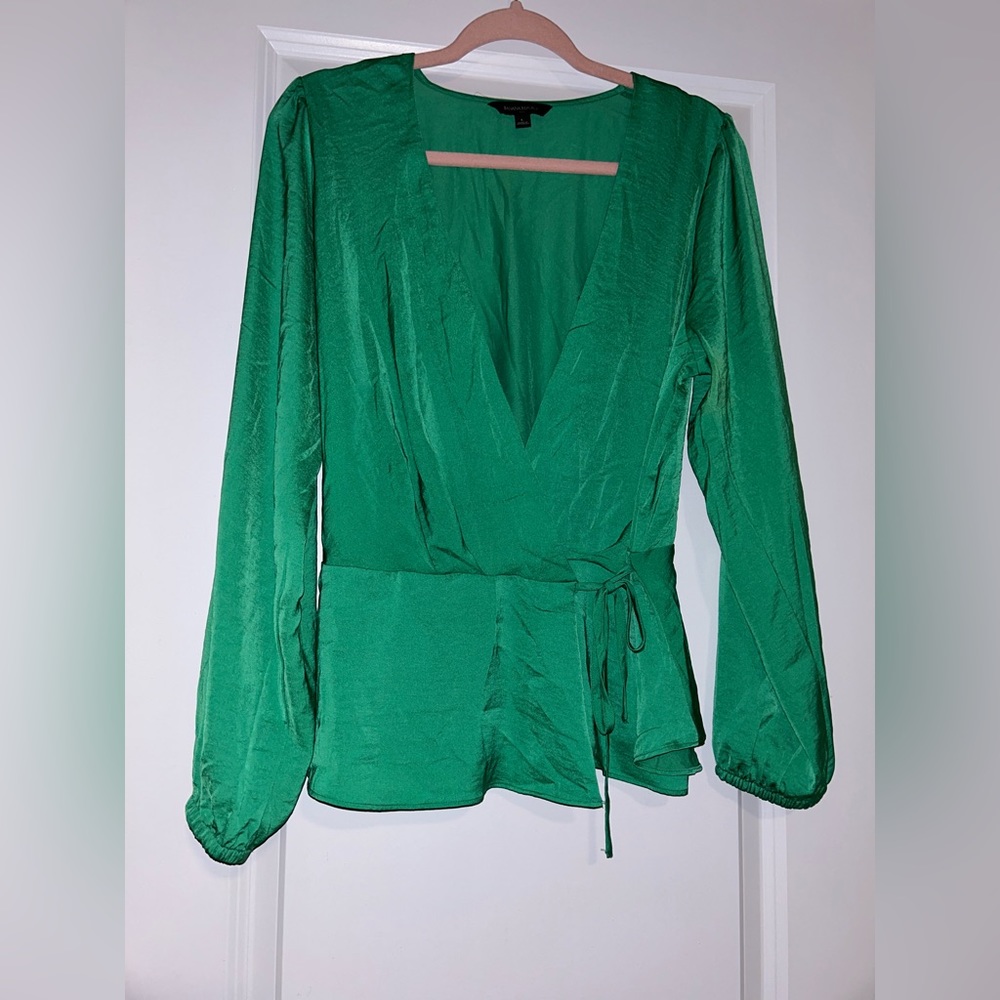 Banana republic green blouse